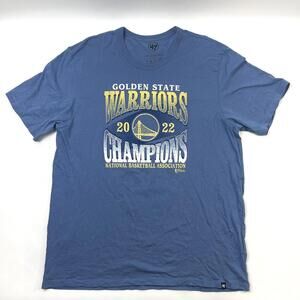 Golden State Warriors Champions Nba Finals 47 Brand Blue T-Shirt Mens